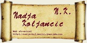 Nadja Koljančić vizit kartica